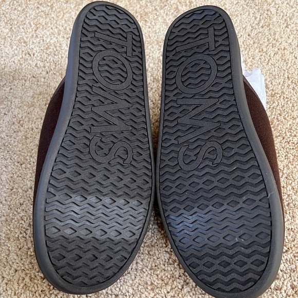 NIB! TOMS men\'s Harbor chocolate Repreve two tone felt slippers main image 7